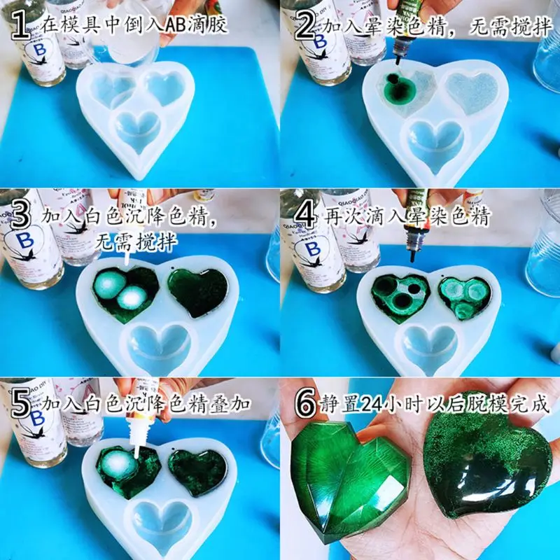 

16 Colors Epoxy Pigment Liquid Colorant Dye Ink Diffusion Resin DIY Crafts Jewelry Making Accessory
