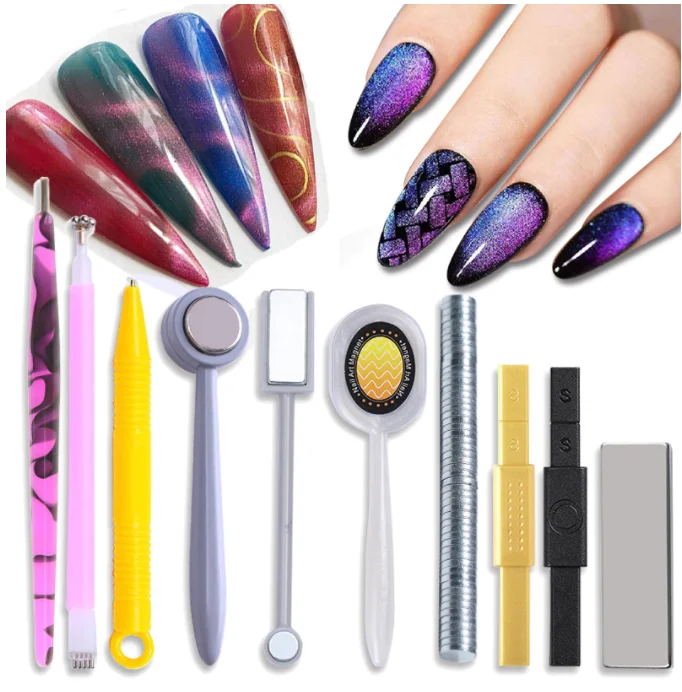 

New Cat's Eye Magnet Nail Tool Nail Polish Glue Special Fancy Multifunctional Powerful Nail Cat Eye Magnet Pen Magnet Stick