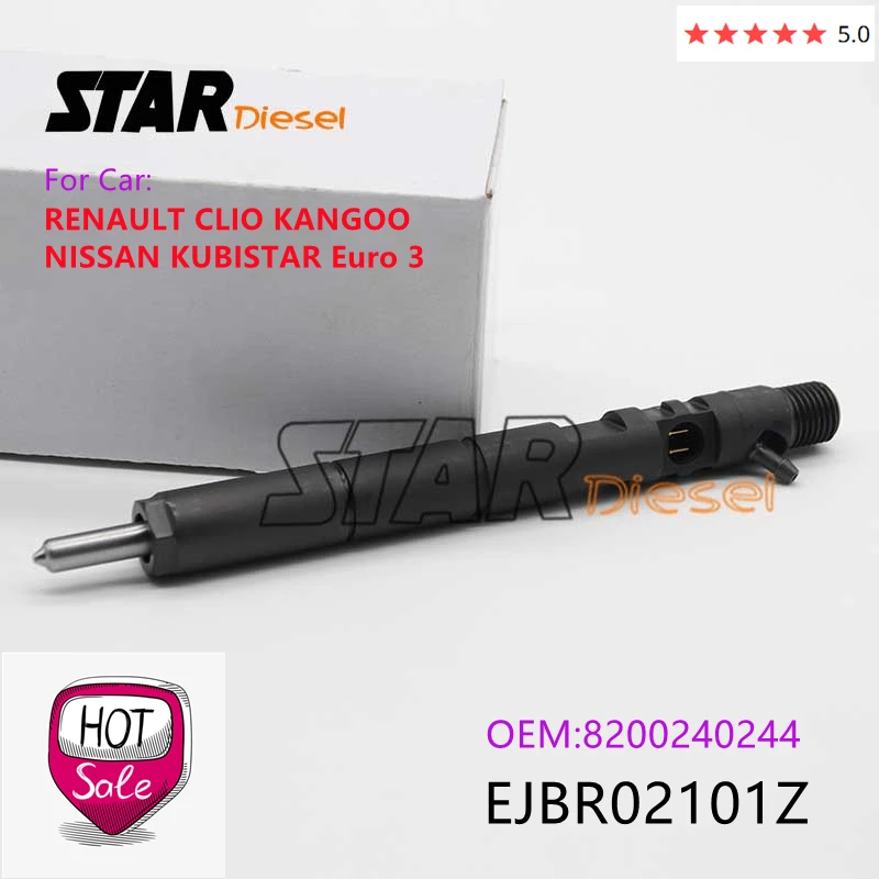 

Форсунка топливной форсунки EJBR02101Z OEM 8200240244 насос общей топливной магистрали для RENAULT CLIO KANGOO NISSAN KUBISTAR Euro 3