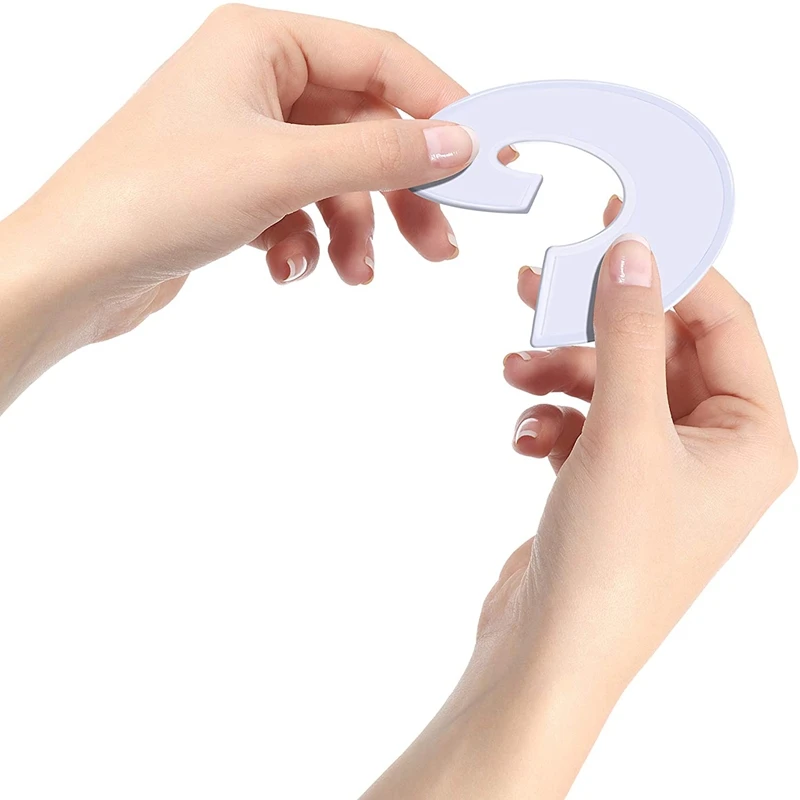 Акция! 30 упаковок белых круглых вешалка для одежды шкафа разделители с 1 маркером