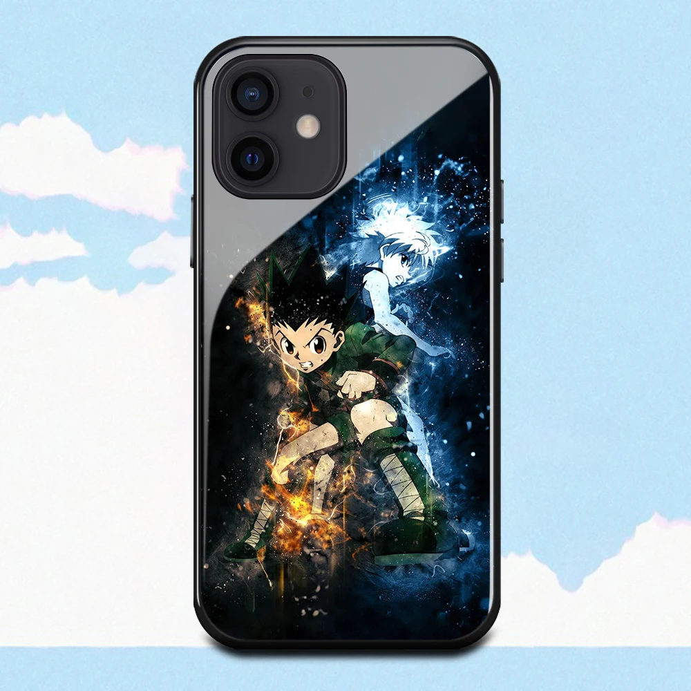 Чехол Hunter X GON FREECSS аниме для iPhone6 6s 7 8 Plus 11 12mini 12Promax XS XR SE2 чехол из закаленного
