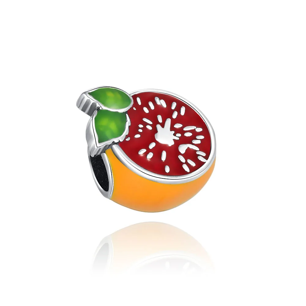 Бусина-Шарм с яблоком вишней морковой оранжевым авокадо дуриан ананас подходит