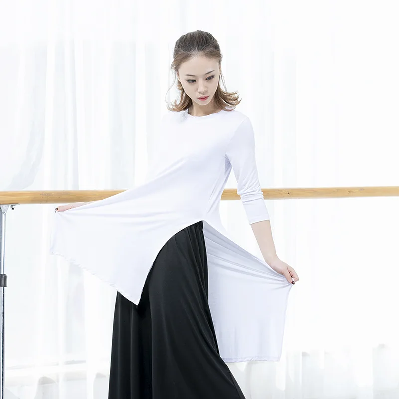Женская одежда для гимнастики свободный танцевальный костюм танцевальное