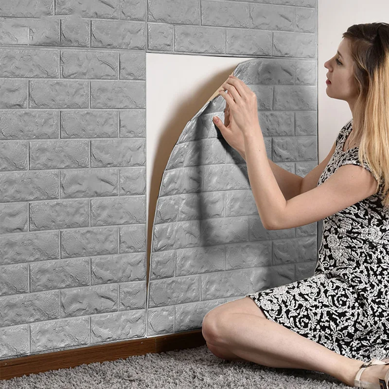 70x77 см пенополиэтиленовая 3D настенная наклейка s Safty домашний декор Обои DIY