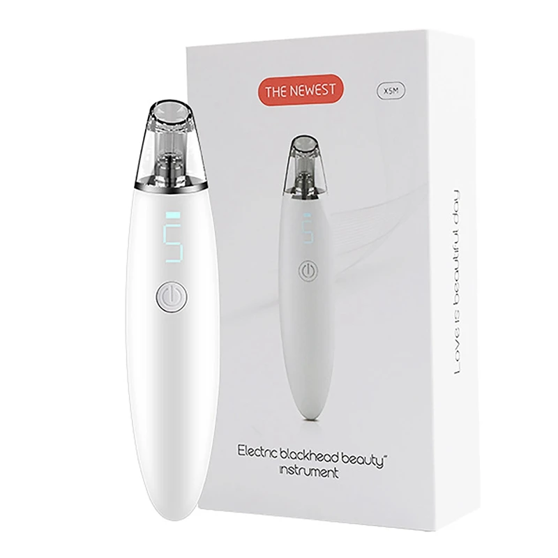 

Blackhead Remover Vacuum Electric USB Rechargeable Extractor 5 Adjustable Suction Levels Facial Comedo Pore Cleanser