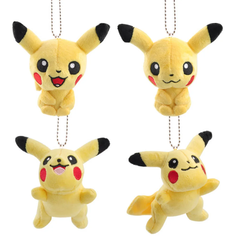 Pikachu Mix up 10cm 10/лот Ditto Metamon Squirtle снорлакс Пикачу Eevee Espeon Flareon Jolteon Sylveon плюшевый умбреон Фигурки игрушки в розницу - Цвет: Pikachu Mix up 10cm
