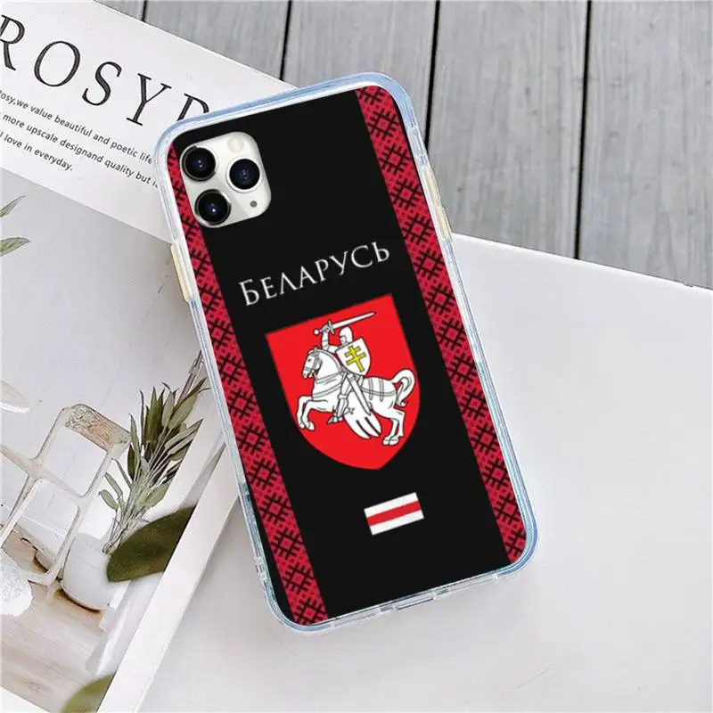 

Belarus flag design pattern coque luxury fashion Phone Case shell for iPhone 11 12 pro XS MAX 8 7 6 6S Plus X 5S SE 2020 XR