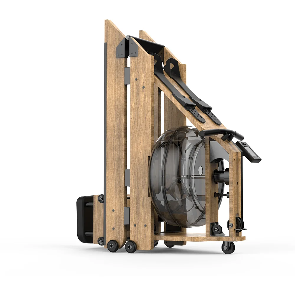 

American Premium Ash/Oak Wood Water Tank Folding Rowing Home Fitness Equipment Gym Commercial High-Quality Rowing Machine
