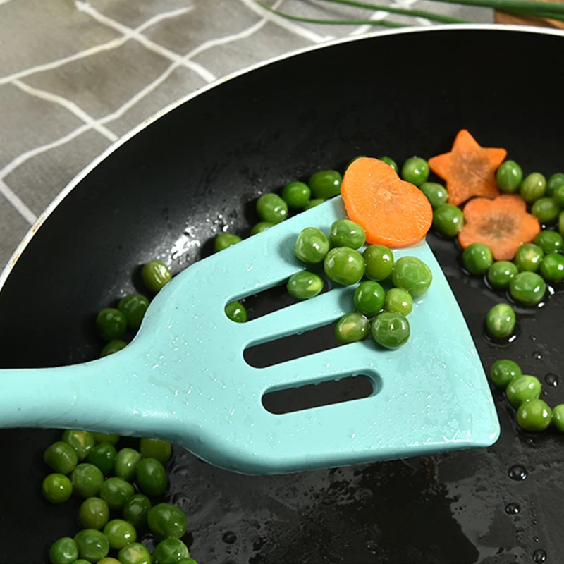 Набор зеленых силиконовых кухонных принадлежностей термостойкие антипригарные
