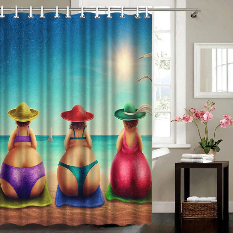 Бикини Женская занавеска для душа s пляжный занавес ванной водонепроницаемый
