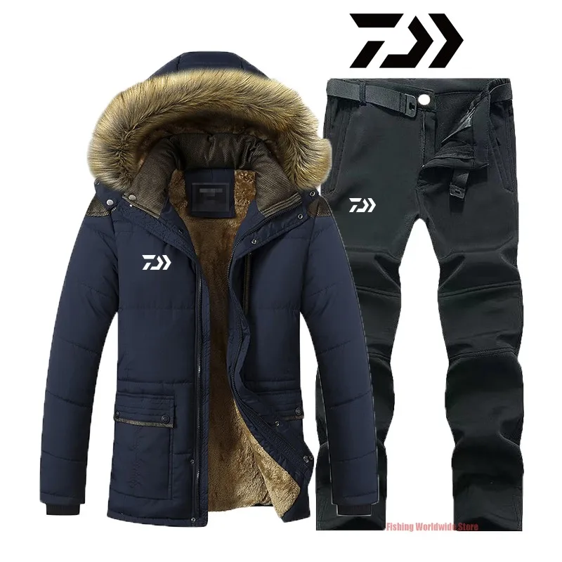 Новинка мужские утепленные бархатные теплые рыболовные куртки зимняя одежда для