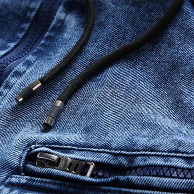 CYSINCOSMen светильник синие Зимние джинсовые куртки верхняя одежда теплые пальто для