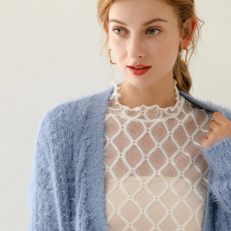 

Sweater Decorative Collar Fake Versatile Shirt Autumn Winter Shirts Women