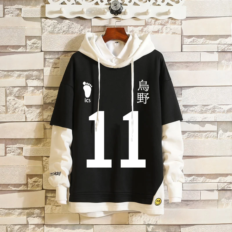 Haikyuu Cosplay Hoodies Karasuno Volleyball Club Costume Sweatshirt Adult Unisex Hooded Sweater Spring and Autumn | Тематическая