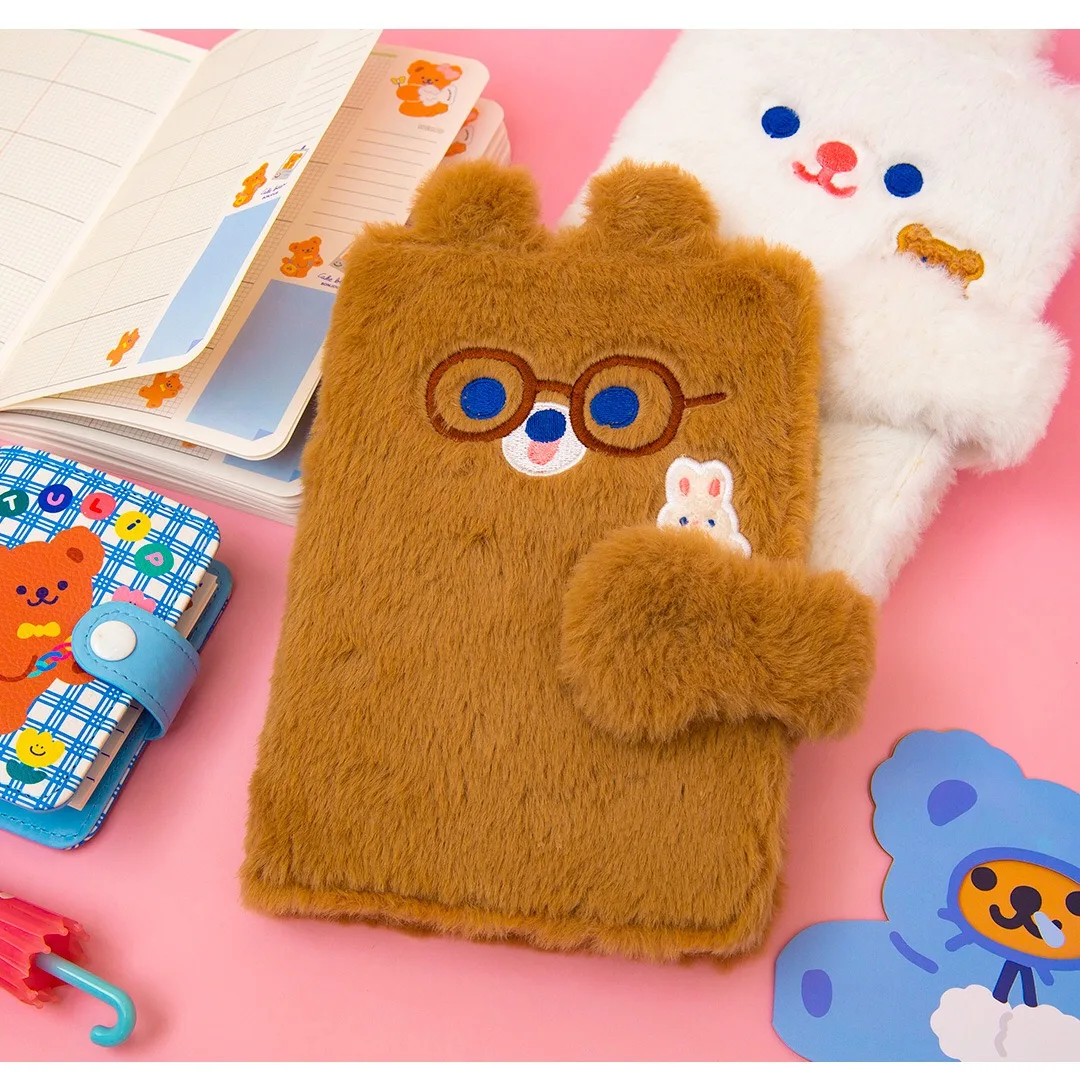 

Milkjoy 90PCS Girls Diary Book Cute Bear Rabbit Student NoteBook Travel Planner Notepad Cover Girls Journal Kids Gift