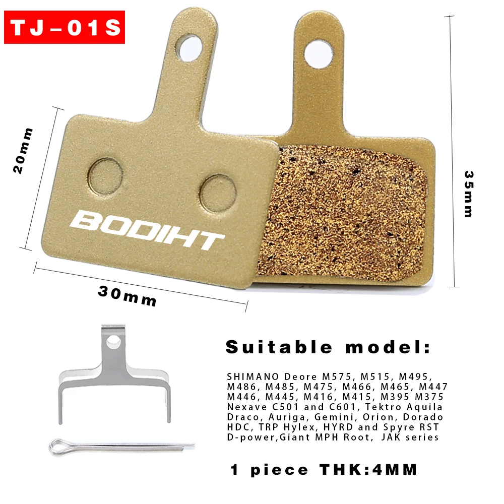 Bicycle Disc Brake Pad 100% Metallic Bike Cycling Brake Pads for BB5 BB7 B01S M375 M315 M395 M416 Disc Brake Pads Accessories