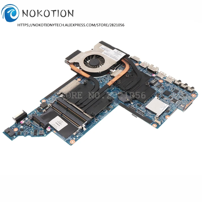 NOKOTION для HP DV6-6000 Материнская плата ноутбука Бесплатная процессор + радиатор