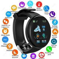 d18 digital smart watch men sport women smartwatch blood pressure track smartband bluetooth smart watches for android relogio