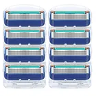 Лезвия для бритвы Gillette Fusion 5 мужские, кассеты с безопасными лезвиями, 8 шт.лот