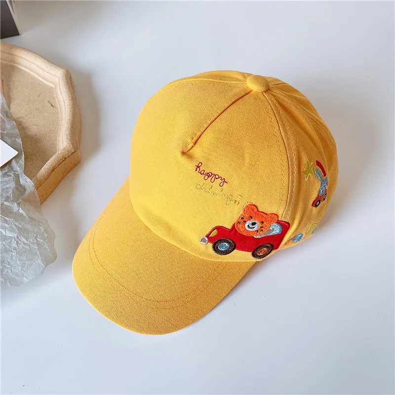 Кепка От Солнца летняя 2021 с мультяшной вышивкой автомобилем ковбойская