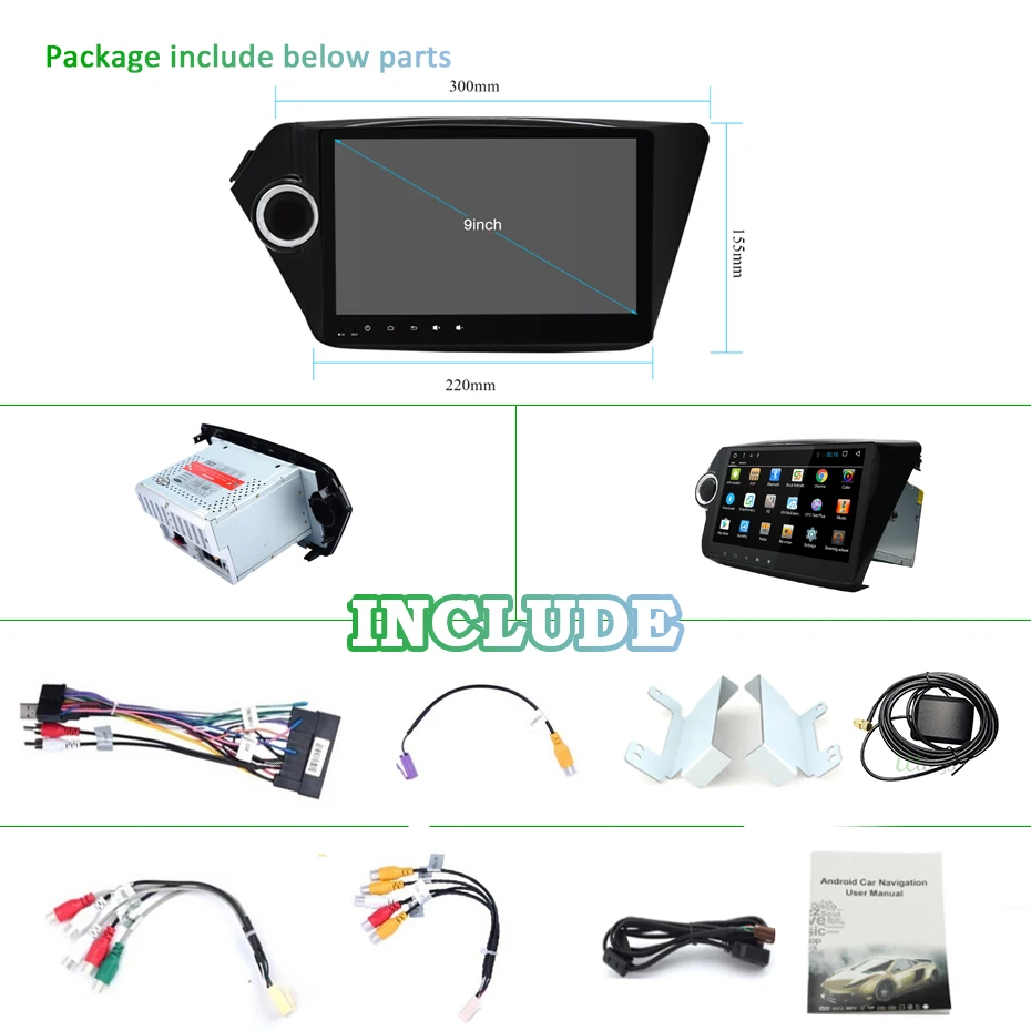 4G+ 64G 8 CORE 2 Din android 9,0 автомобильный dvd-плеер gps навигация для Kia k2 RIO 2010 2011 2012 2013 Автомагнитола стерео DSP