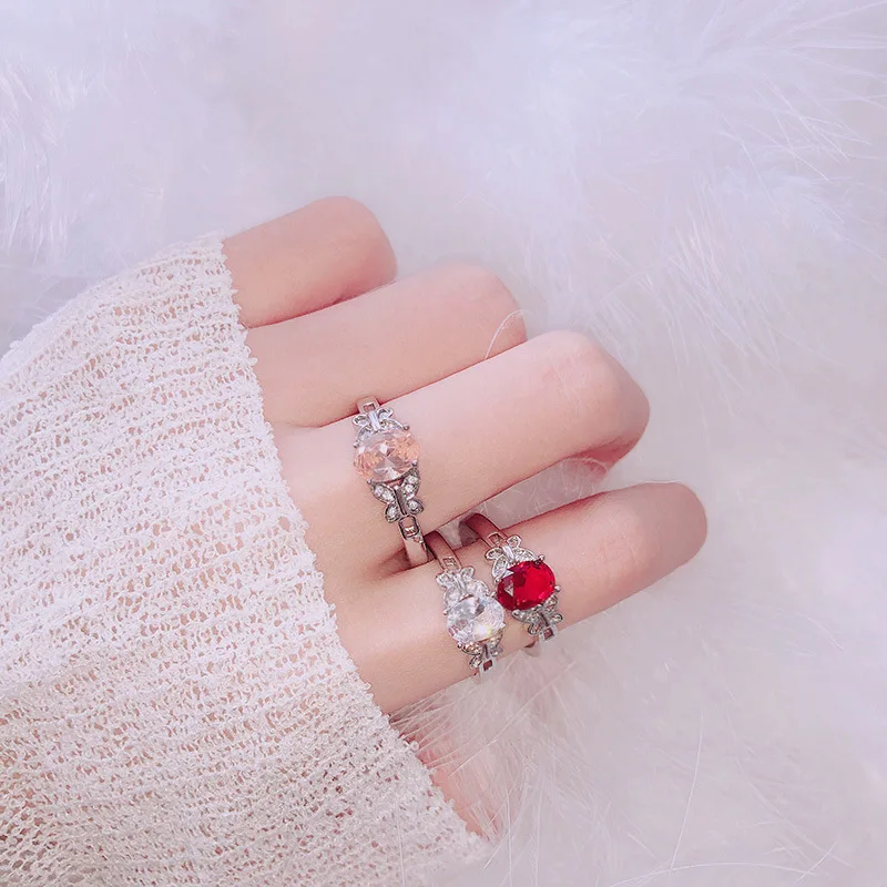 Новое кольцо с инкрустированным бантом в европейском и американском стиле