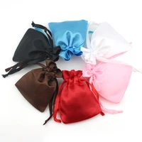 10pcslot 8x10cm silk satin drawstring pouches necklace jewelry jewelry packaging christmas wedding party gift decoration bags