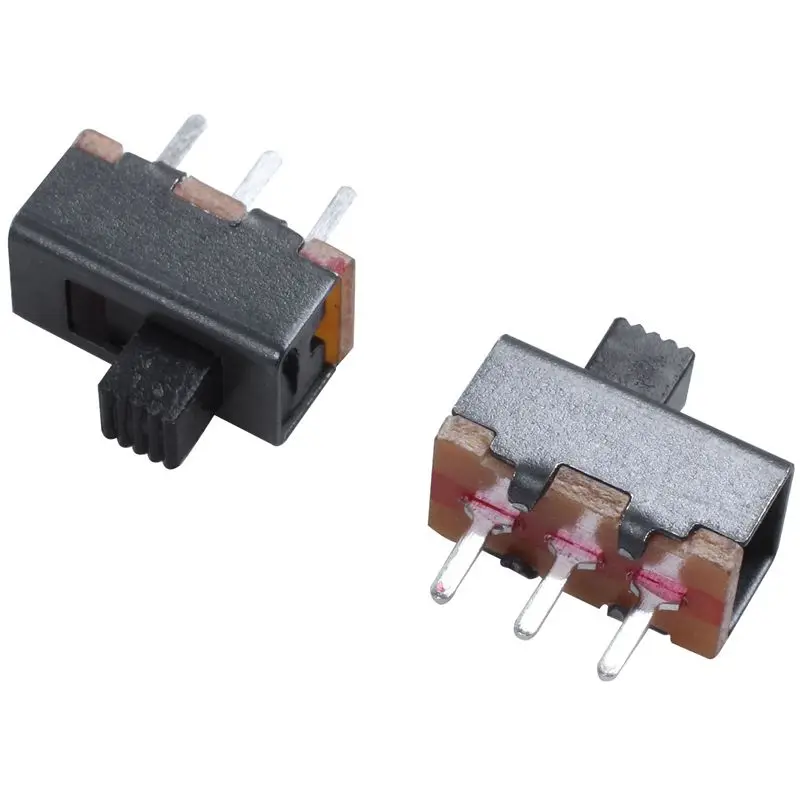 50x2 Позиции 1P2T SPDT 3 Pin PCB Панель Крепление Мини Вертикальный скользящий