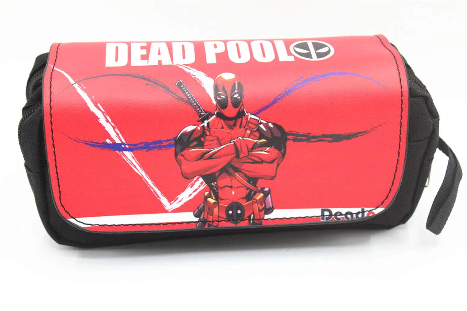 Сумка для косметики Marvel Captain America Deadpool Spider Man из искусственной кожи + Холщовая