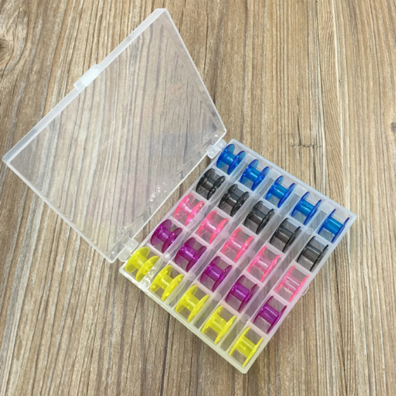 

Sewing Machine Spools Box Bobbins Empty Bobbins Sewing Machine Plastic Storage Box For Home Sewing Accessories Tools P95