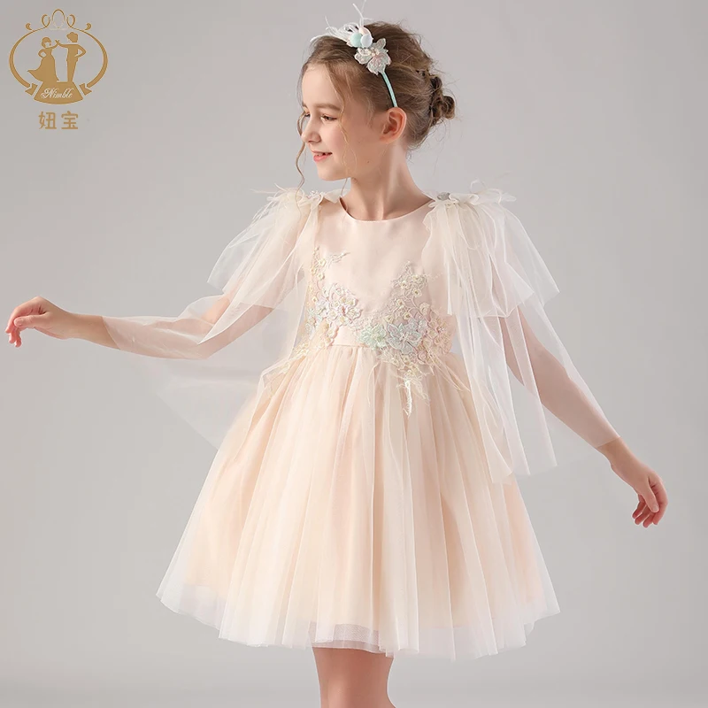 Платье для девочки с вышивкой Nimbel Princess элегантное дизайнерское платье бусинами