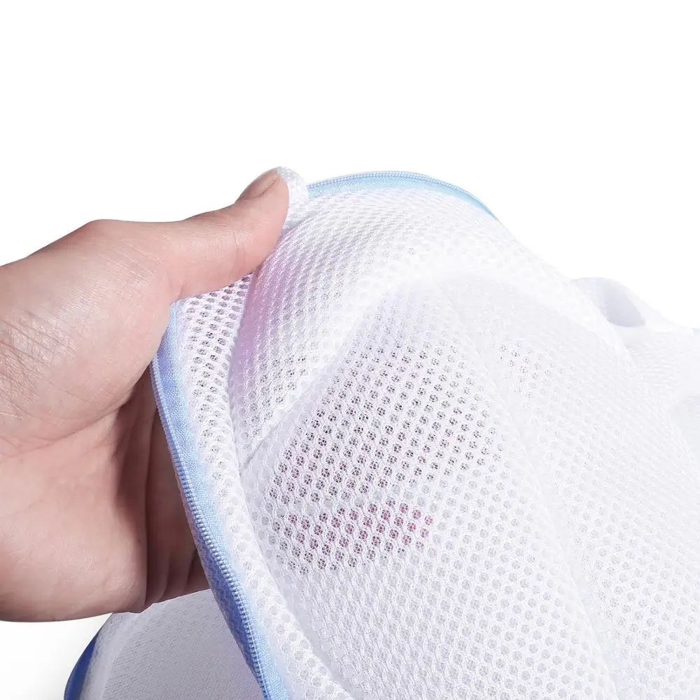 

2021 Home Use Lingerie Washing Mesh Clothing Underwear Organizer Washing Bag Useful Mesh Net Bra Wash Bag zipper Laundry Bag
