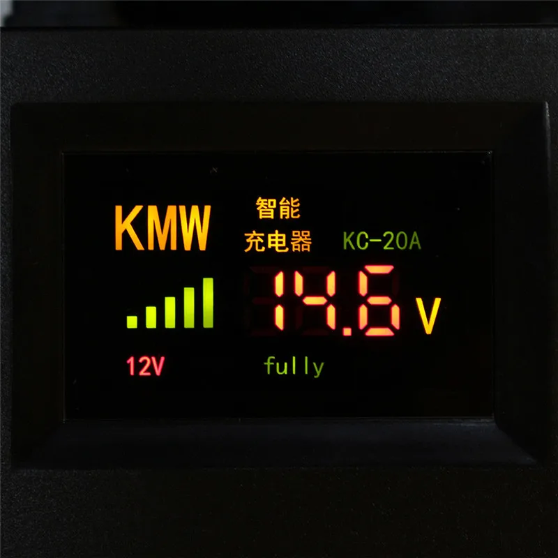 12v 20a intelligent automobile battery car motorcycle lead acid battery charger free global shipping