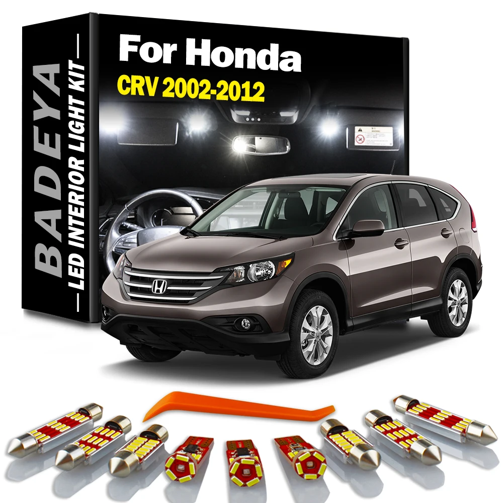 Badeya Canbus Led Interieur Dome Kaart Light Kit Voor Honda Crv CR-V 2002 2003 2004 2005-2009 2010 2011 2012 Auto Led Lampen Geen Fout