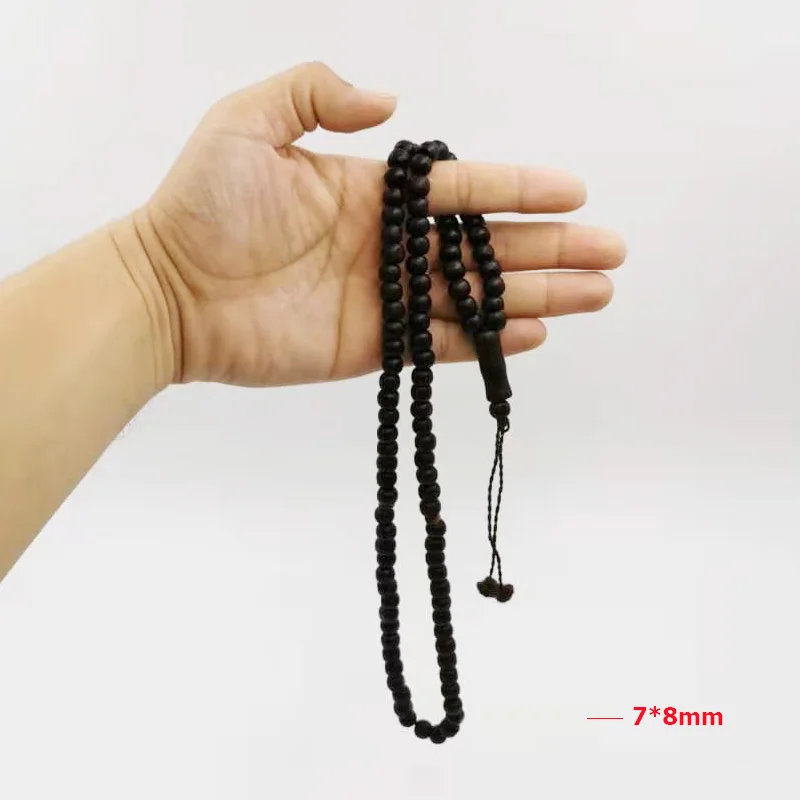 2021 натуральное дерево Tasbih 99 бусин мужское украшение мусульманские четки Misbaha