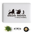 Наклейка для ноутбука Hakuna Matata, наклейка для Macbook Skin Pro 14 Air Retina 12 13 15 дюймов, планшетный компьютер Mac, Xiaomi Pad 5 HP, наклейка для ноутбука
