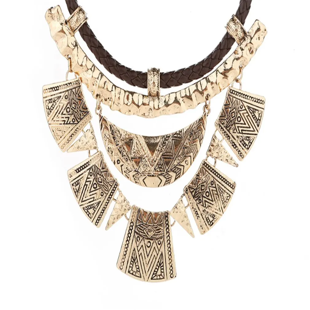 Женское Ожерелье с римским узором этническое ожерелье цепочка для девочек