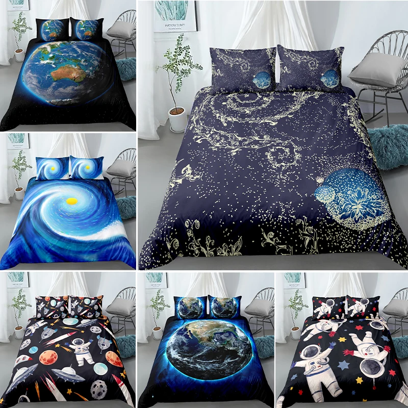 Модные домашние комплекты постельного белья 3D Moon Style постельное белье