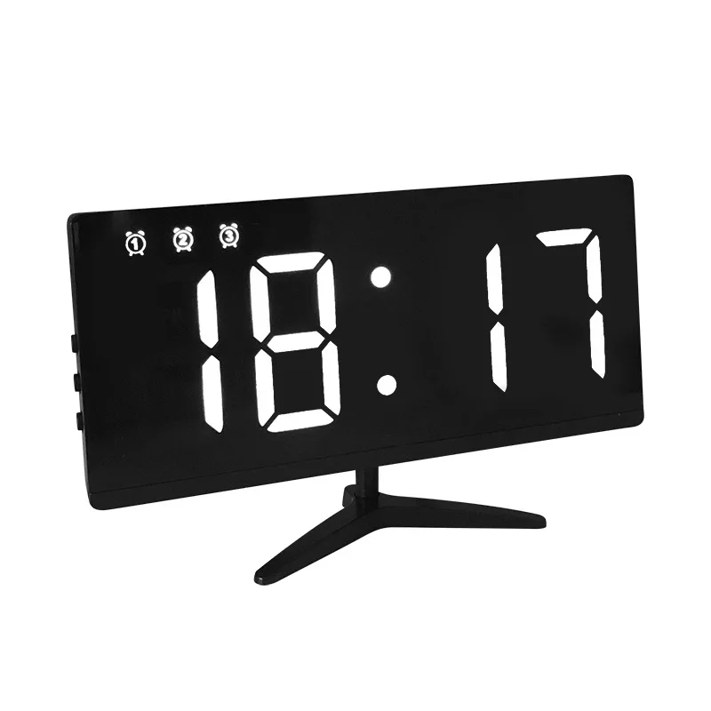 

New 3D LED Digital Alarm Clock Display Smart Electronic Alarm Clocks Office Table Desktop Wall Watch Modern Design Alarm Clock