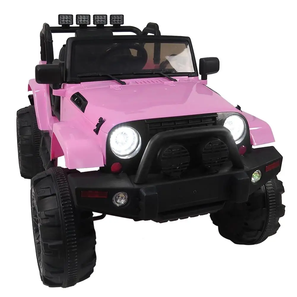 

Safety Functional 12V Kids Ride On Car SUV MP3 RC Remote Control LED Headlights & Spring Suspension MP3 Function with USB