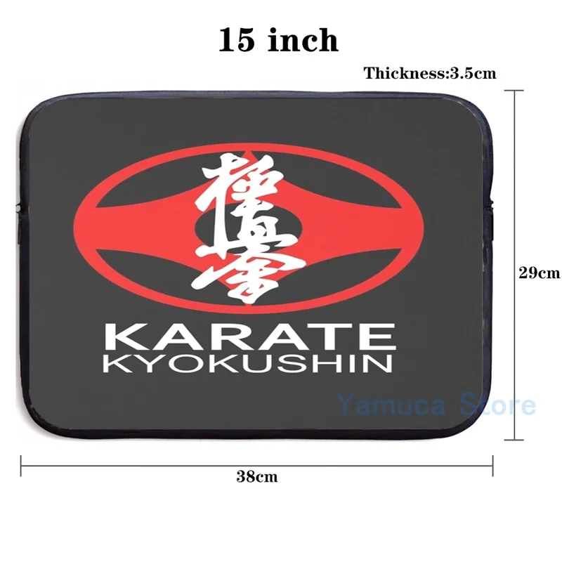 Забавный графический принт Kyokushin Karate Symbol и Kanji белый текст USB зарядка рюкзак для