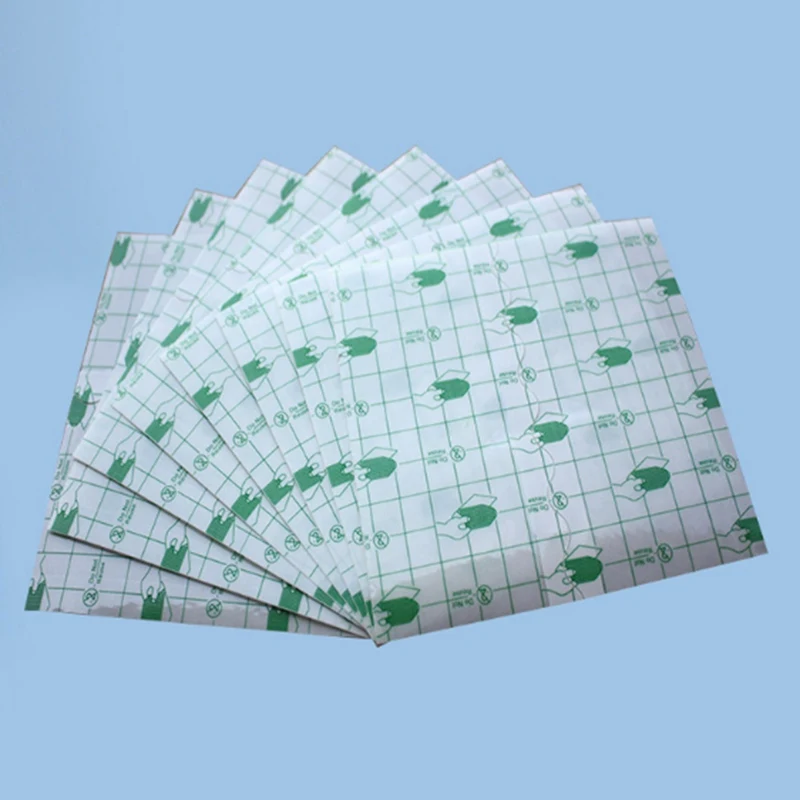 

50pcs/lot Transparent Tape PU film Adhesive Plaster Waterproof Anti-allergic Medicinal Wound Dressing Fixation Tape