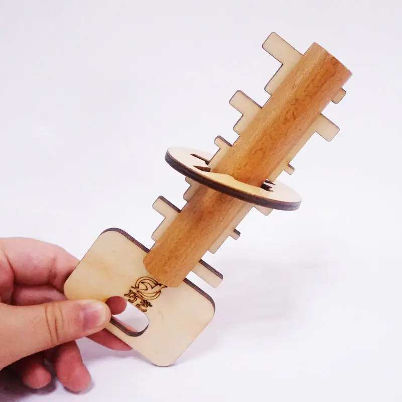 1 шт. деревянный ключ разблокировки модель развивающий образовательный блок