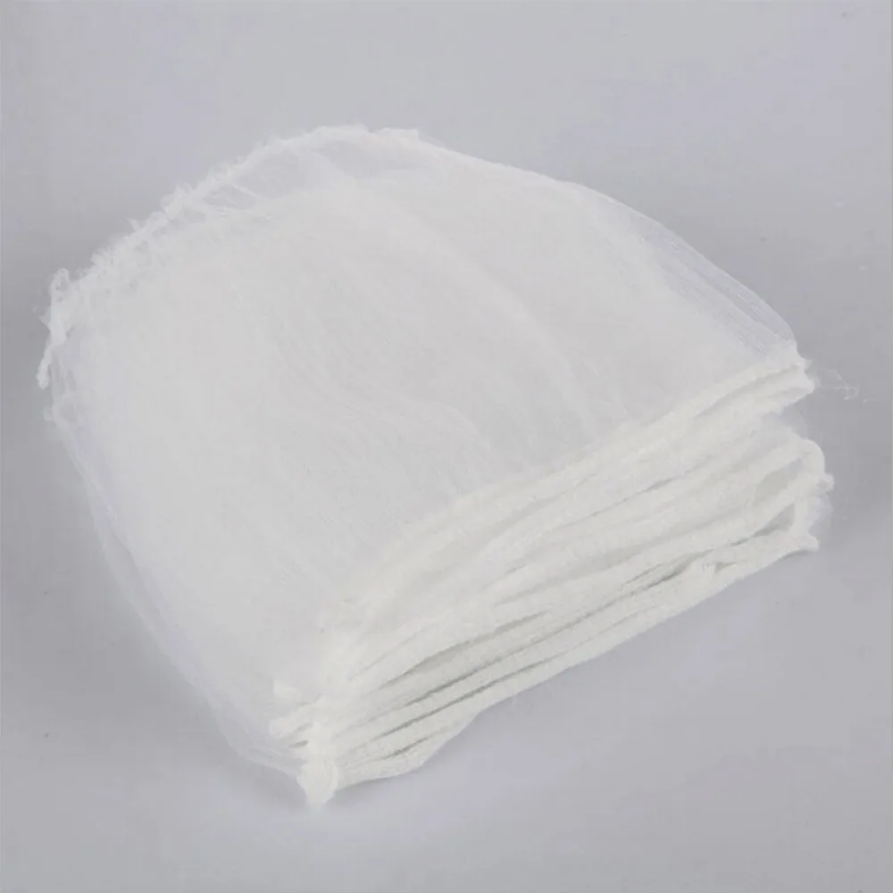 10PC Kitchen Accessories Practical Food Nut Milk Tea Fruit Juice Coffee Wine Nylon Mesh Net Strain Herb Liquid Filter Bag Sink