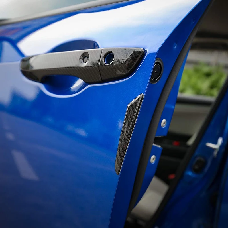 Наклейка на бампер с боковой кромкой для двери автомобиля из углеродного волокна