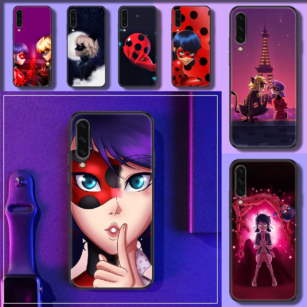 

Cartoon red ladys-Bugs Girl Phone case For Samsung Galaxy A 3 5 7 8 10 20 21 30 40 50 51 70 71 E S 2016 2018 4G black silicone