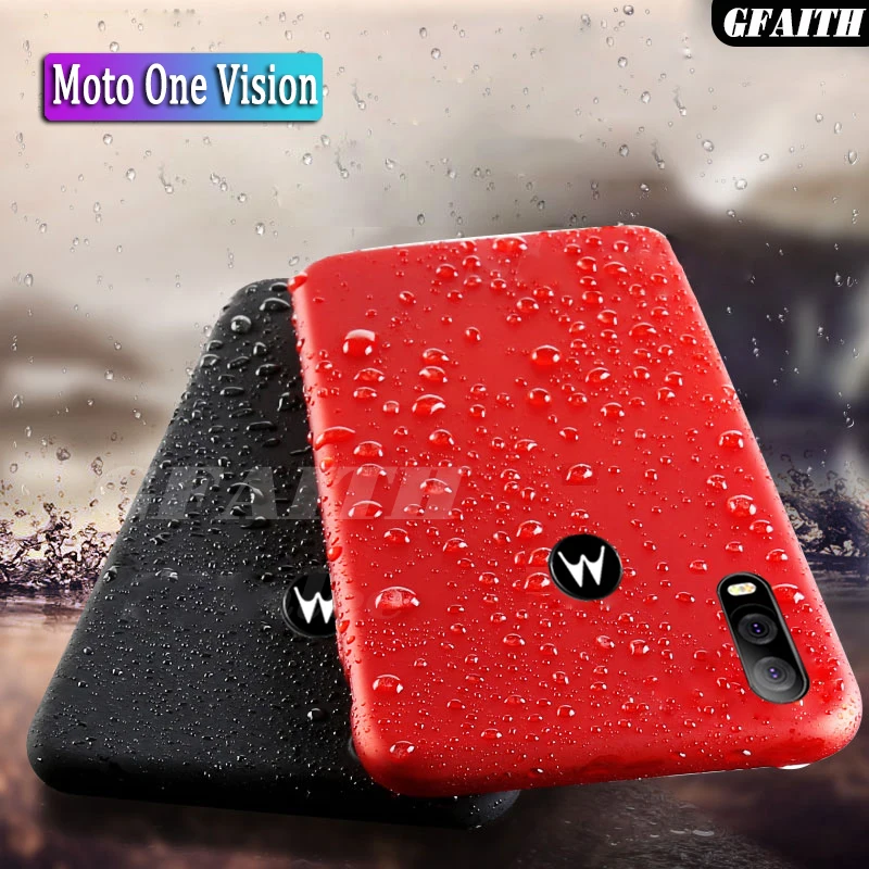 Ультратонкий Жесткий матовый чехол GFAITH для телефона Motorola Moto One Vision задняя крышка