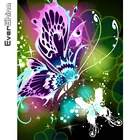 Evershine алмазная живопись с бабочкой 5D Набор для алмазной мозаики Алмазная вышивка полная квадратная круглая вышивка крестиком животные домашний декор