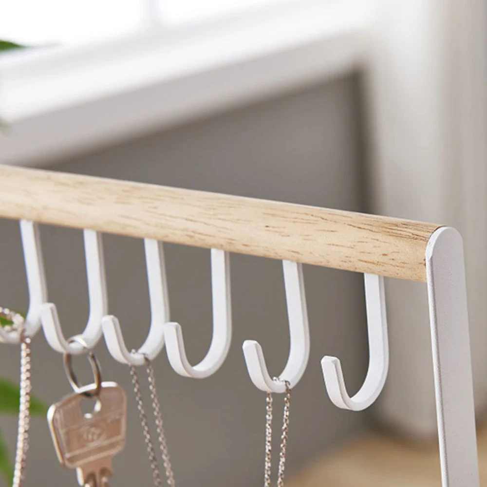 

New Creative Wooden Accessory Stand Necklace Storage Piercing Stand Jewelry Storage Earring Storage Jewelry Rack Display Stand