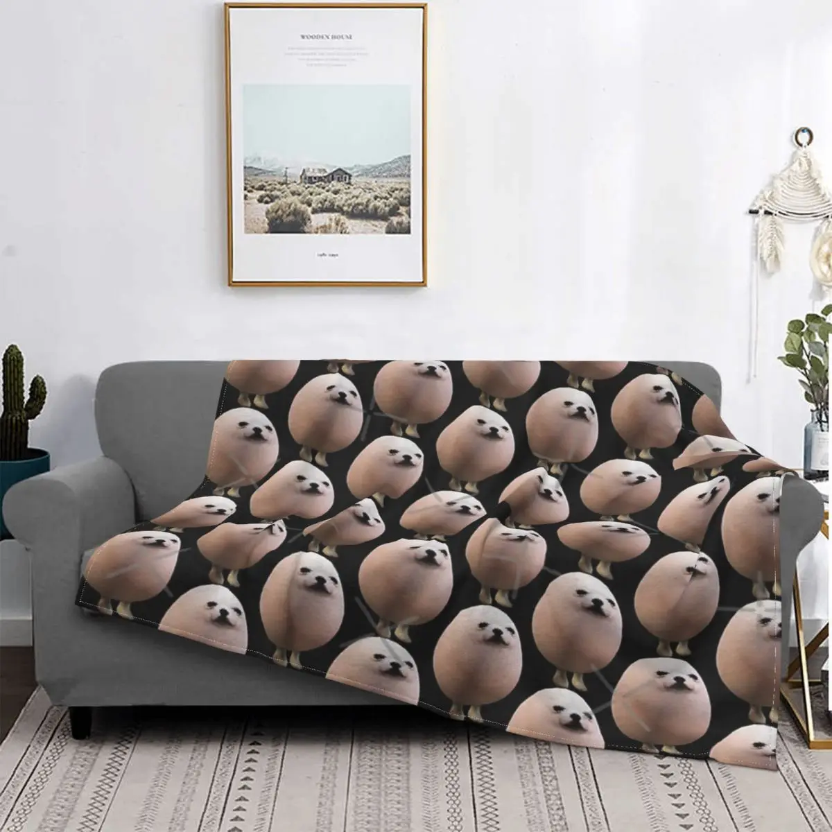 

Eggdog-Manta a cuadros para cama, manta con capucha para sofá, manta para cama